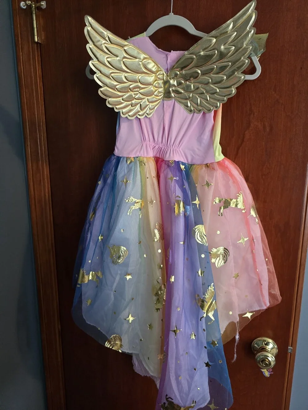 Kids Rainbow Unicorn Costume Dress - Multicolor